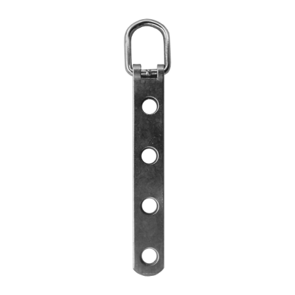 4-hole thin strap-hanger with soldered ring for picture hanging - Chassitech