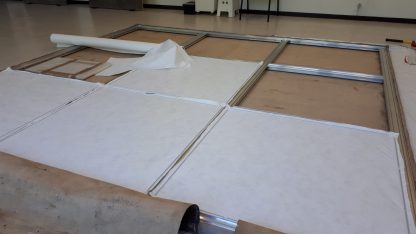 Châssis bois aluminium NEC avec protection arrière Tyvek - Chassitech