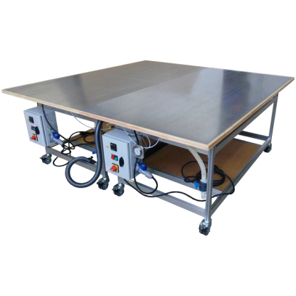 Twenty low pressure table for convas restoration double configuration - Chassitech