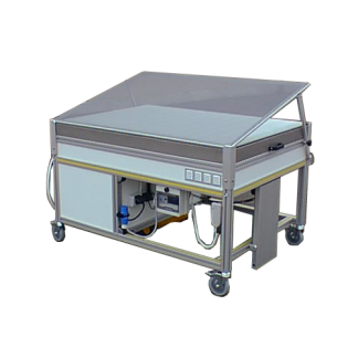 Customised low pressure table for paper or textile restoration Chassitech