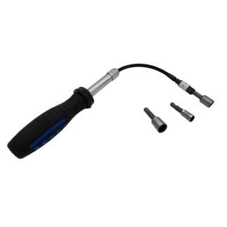 Telescopic flexible tool with 3 bits pitons Temart - Chassitech