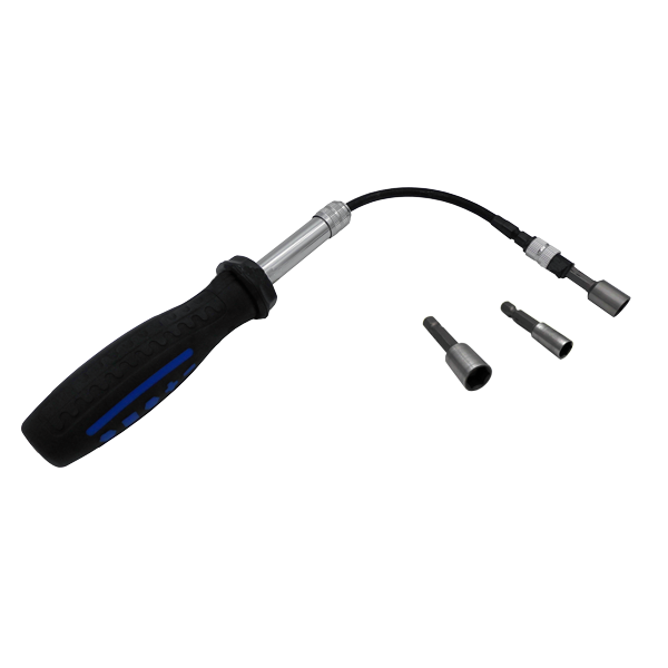 Tournevis télescopique flexible + 3 embouts pitons Temart – Chassitech