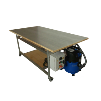 Table aspirante Twenty piètement aluminium Chassitech