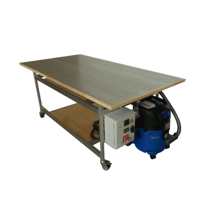 Table aspirante Twenty piètement aluminium Chassitech