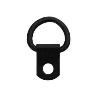 Attelle 1 trou (10 mm) Acier finition noire.