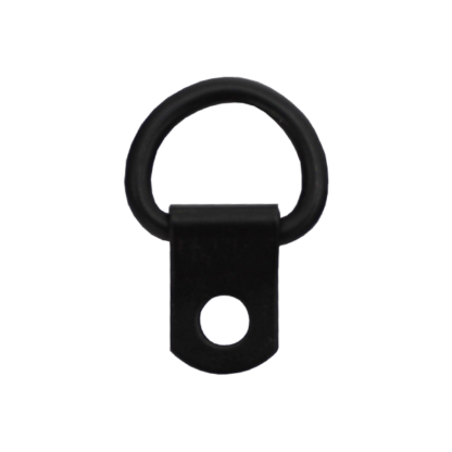 Attelle 1 trou (10 mm) Acier finition noire.