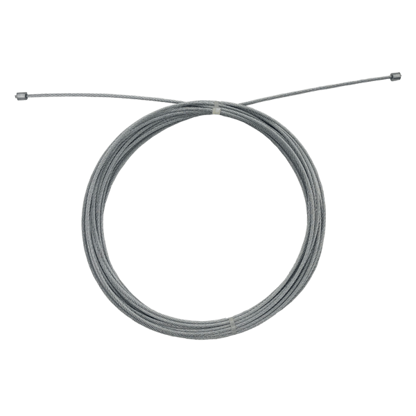 ALFA LOGISTIK Câble en acier avec crochet - Diamètre : 8 mm - Longueur : 4  m - Câble métallique avec