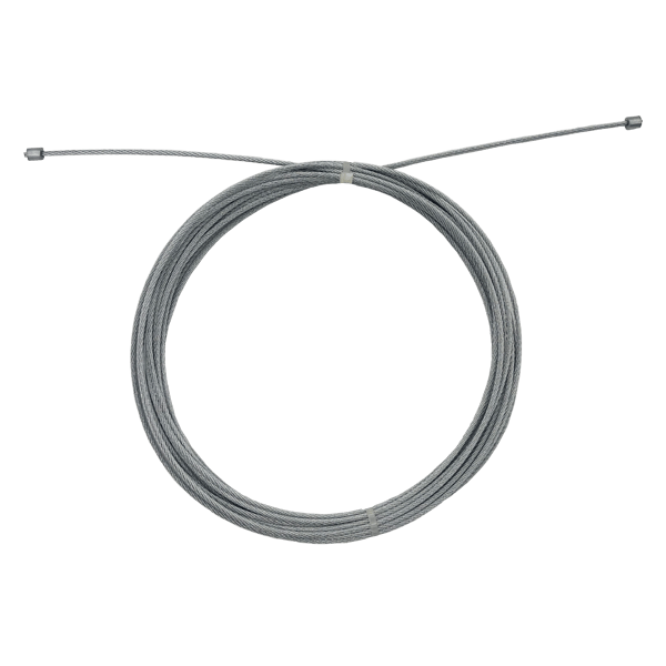 Câble acier souple avec embout D.1,2mm L2,5m - Embout 6x6mm