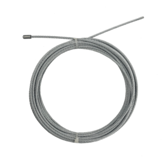 câble de suspension acier 2,5 mm de diamètre longueur 6 m un embout serti - Chassitech
