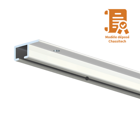 Rail suspension tableau 3 m percé tous les metres pour cables